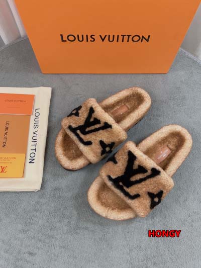 2024年11月25日秋冬高品質新品入荷ルイヴィトン ウールのスリッパ  HY工場