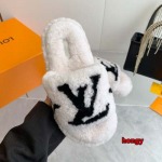 2024年11月22日秋冬高品質新品入荷ルイヴィトン女性ラムウールのスリッパ HY工場35-41