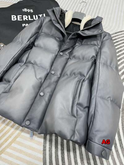 秋冬原版復刻 新品 Berluti 本革 ダウンジャケットアウター ag工場