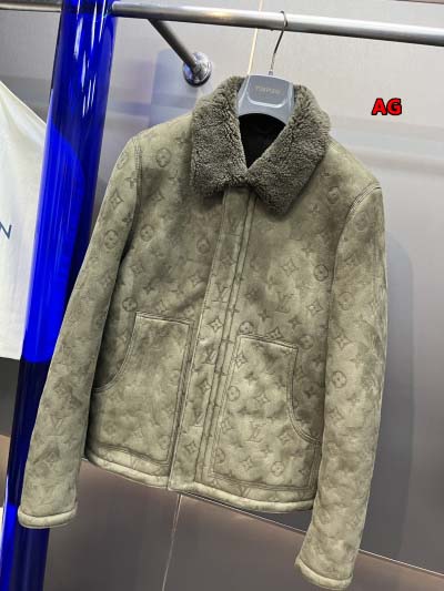 秋冬原版復刻 新品 ルイヴィトン 本革 毛皮一体 ジャケットアウター ag工場