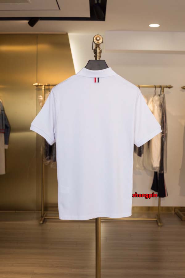 2025年春夏高品質新品 THOM BROWNE ポロシャツ半袖 Tシャツ shp工場