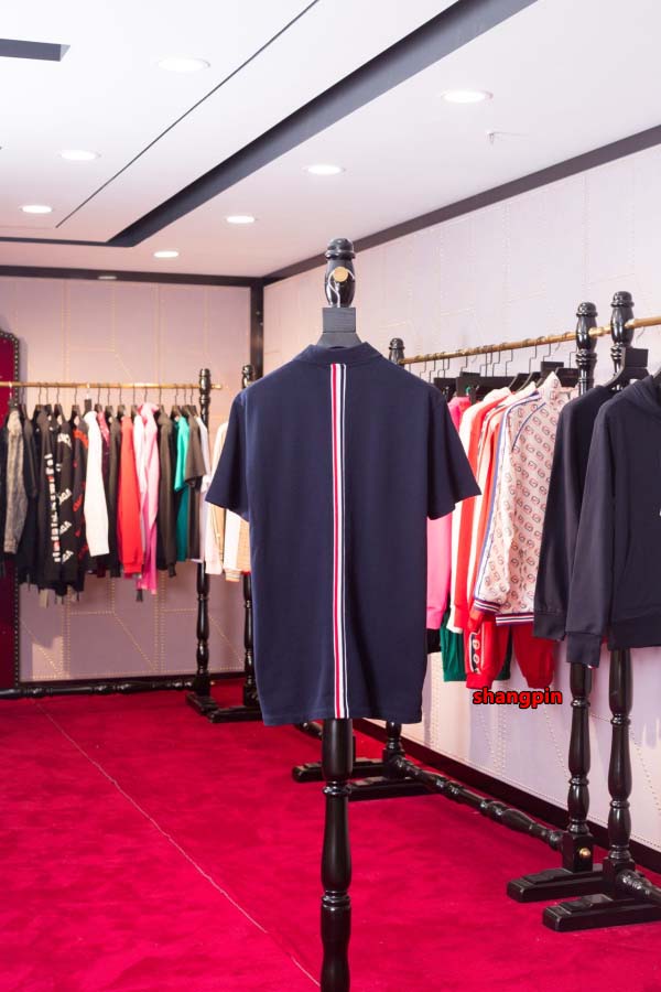 2025年春夏高品質新品 THOM BROWNE ポロシャツ半袖 Tシャツ shp工場