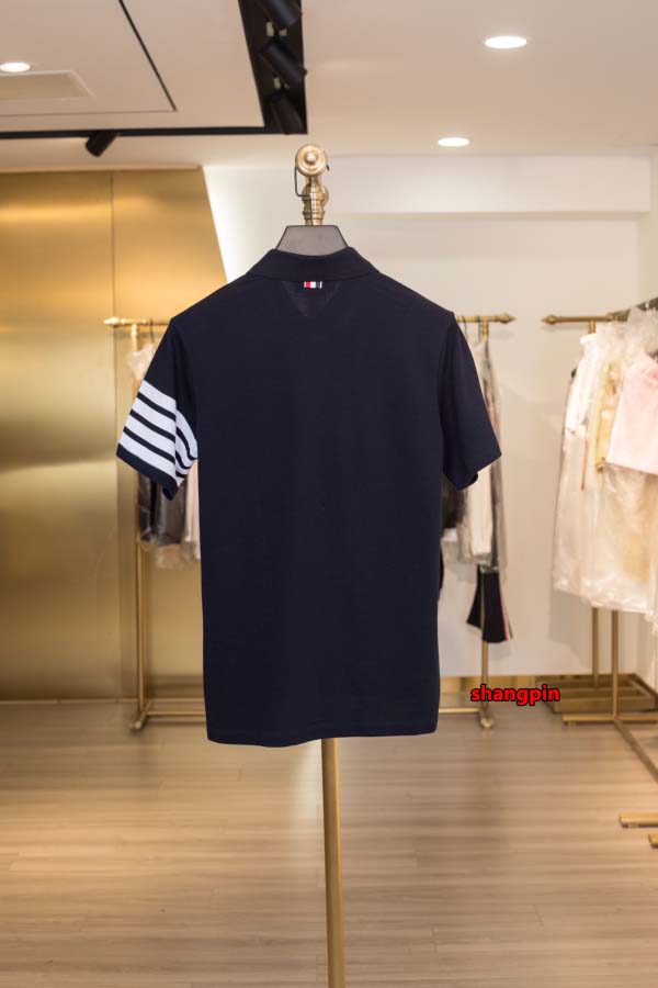 2025年春夏高品質新品 THOM BROWNE ポロシャツ半袖 Tシャツ shp工場