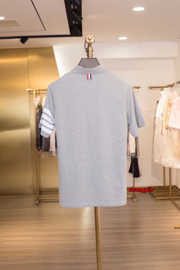 2025年春夏高品質新品 THOM BROWNE ポロシャツ半袖 Tシャツ shp工場