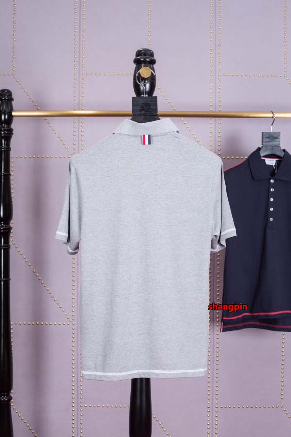 2025年春夏高品質新品 THOM BROWNE ポロシャツ半袖 Tシャツ shp工場