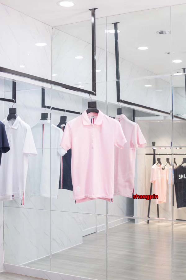2025年春夏高品質新品 THOM BROWNE ポロシャツ半袖 Tシャツ shp工場