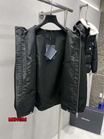 2024年原版復刻秋冬PRADA 本革 ジャケットアウター  mm工場