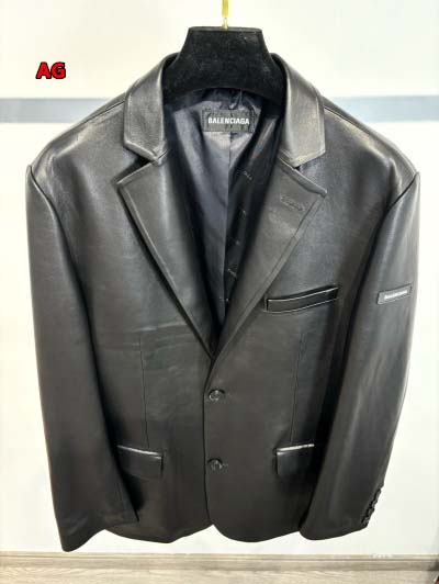 2024年新作原版復刻秋冬バレンシアガ 本革 ジャケットアウター  ag工場