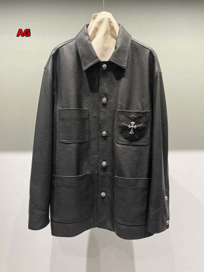 2024年新作原版復刻秋冬クロムハーツ 牛革本革 ジャケットアウター  ag工場