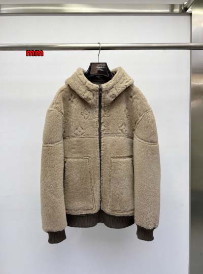 2024年新作原版復刻秋冬ルイヴィトン毛皮一体  本革 ジャケットアウター  ag工場
