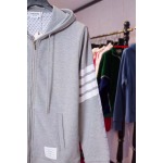 秋冬高品質 THOM BROWNE スウェットパーカー  ジップアップ shp工場