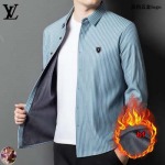 2024年12月10日秋冬高品質ルイヴィトン裏起毛  長袖 シャツ bf工場