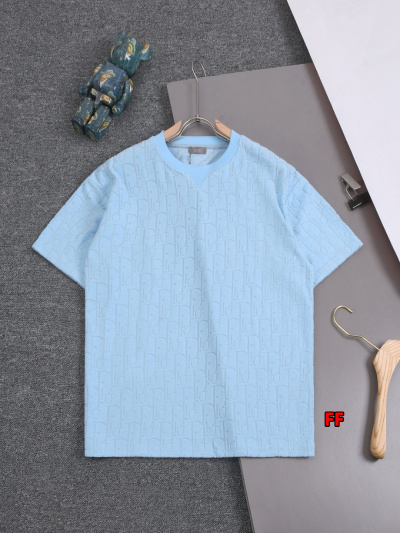 2025年新品春夏ディオール 半袖Tシャツ 綿 Tシャツ 男女兼用 HUAREN工場