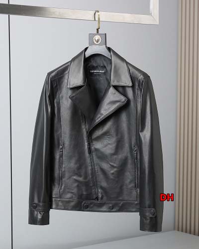 2024年原版復刻秋冬アルマーニ  本革 ジャケットアウター...