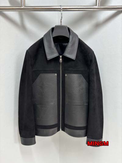 2024年原版復刻秋冬ルイヴィトン本革 ジャケットアウター ...