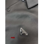 2024年12月16日新作原版復刻秋冬PRADA 羊革 シャツジャケットアウター fk工場
