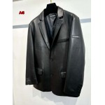 2024年新作原版復刻秋冬バレンシアガ 本革 ジャケットアウター  ag工場