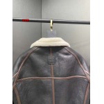 2024年新作原版復刻秋冬LOEWE 皮一体本革 ジャケットアウター   ag工場