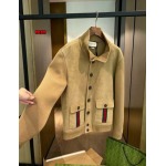 2024年新作原版復刻秋冬 グッチ 本革 ジャケットアウターag工場