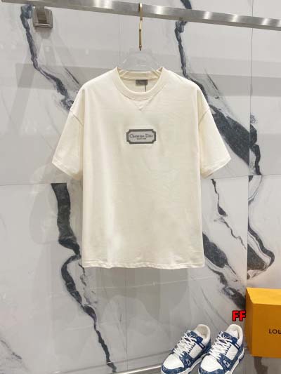 2025年新作早春 ディオール半袖 Tシャツ 綿 男女兼用 ...