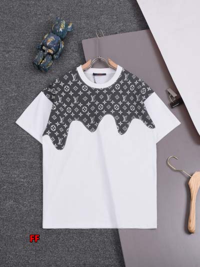 2025年新作早春 ルイヴィトン半袖 Tシャツ 綿 男女兼用...