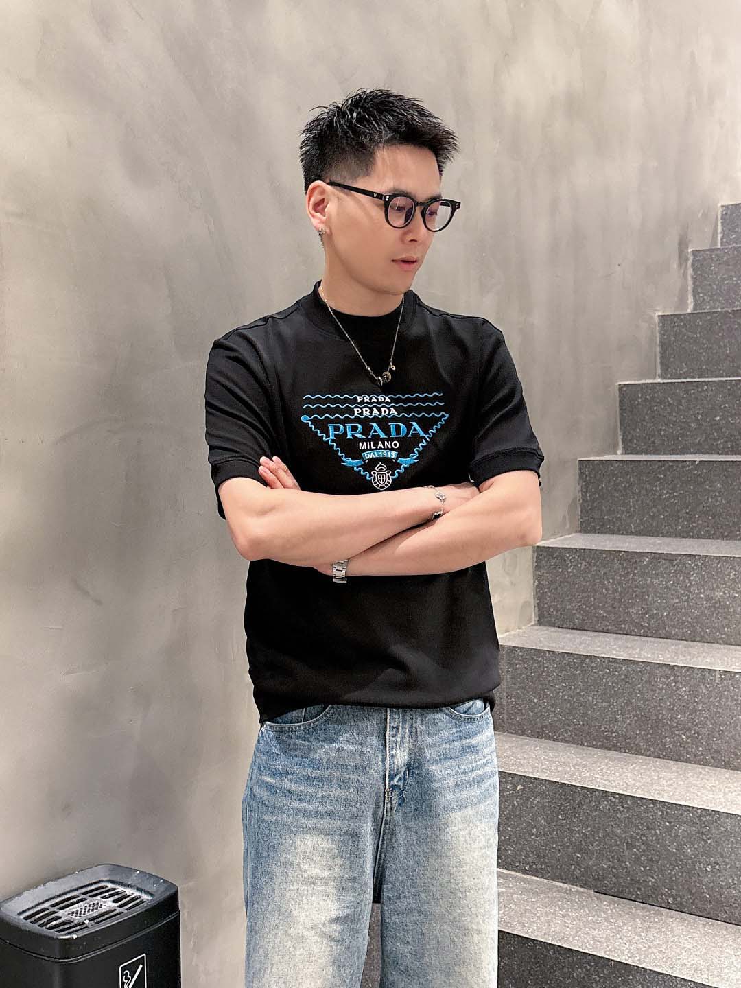 2025年早春新品PRADA半袖 Tシャツ  chengyu...