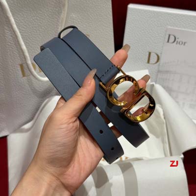2025年早春新品入荷ディオール女性 本革 ベルト ZJ工場