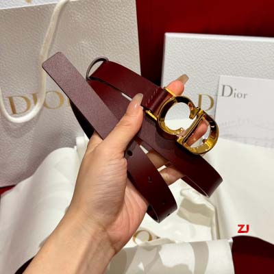 2025年早春新品入荷ディオール女性 本革 ベルト ZJ工場