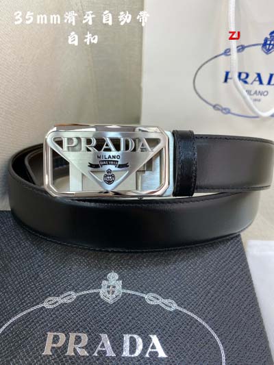 2025年早春新品入荷 PRADA本革 ベルト ZJ工場