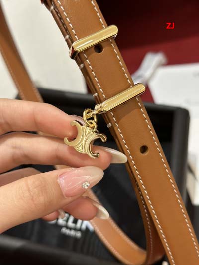 2025年早春新品入荷CELINE 女性本革 ベルト ZJ工場