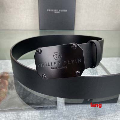 2025年早春新品入荷フィリッププレイン  本革 ベルト LANG工場