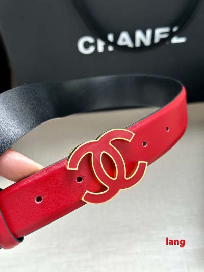 2025年早春新品入荷 シャネル  本革 ベルト LANG工場