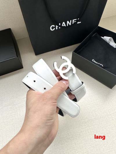 2025年早春新品入荷シャネル  本革 ベルト LANG工場