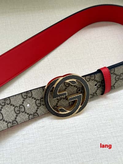 2025年早春新品入荷 グッチ   本革 ベルト LANG工場