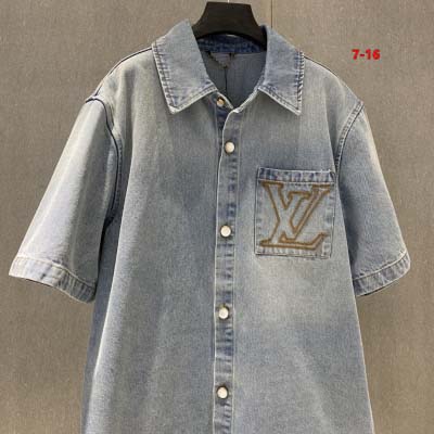 2025年1月17日春夏原版復刻新品入荷ルイヴィトンデニム半袖 Tシャツ7-16工場