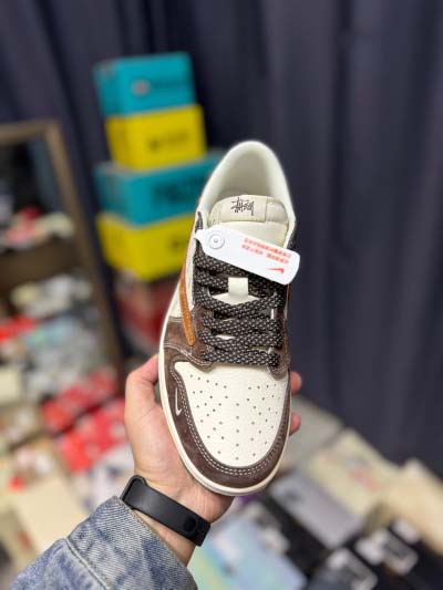 2025年1月30日新品入荷C Travis Scott x Nike Air Jordan 1 Low x The North Facスニーカー/ランニングシューズ/カジュアルシューズ