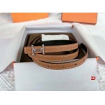 2025年早春新品入荷エルメス  女性  本革 ベルト ZJ工場