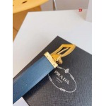 2025年早春新品入荷 PRADA本革 ベルト ZJ工場