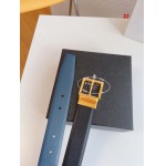 2025年早春新品入荷 PRADA本革 ベルト ZJ工場