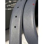 2025年早春新品入荷PRADA本革 ベルト ZJ工場