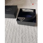 2025年早春新品入荷PRADA本革 ベルト ZJ工場