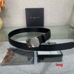 2025年早春新品入荷フィリッププレイン 本革 ベルト LANG工場