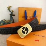 2025年早春新品入荷 ルイヴィトン 本革 ベルト LANG工場