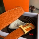 2025年早春新品入荷 エルメス本革 ベルト LANG工場