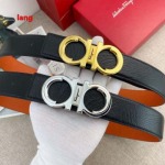 2025年早春新品入荷 フェラガモ   本革 ベルト LANG工場