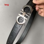 2025年早春新品入荷 フェラガモ  本革 ベルト LANG工場