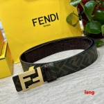2025年早春新品入荷 FENDI 本革 ベルト LANG工場