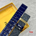 2025年早春新品入荷 FENDI 本革 ベルト LANG工場