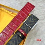 2025年早春新品入荷 FENDI 本革 ベルト LANG工場