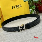 2025年早春新品入荷 FENDI 本革 ベルト LANG工場